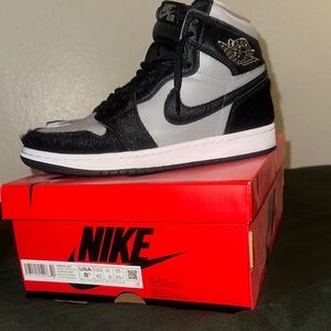 Nike Black and Gray High-Top Sneakers